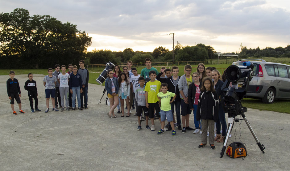 Soirée d'astronomie pour les jeunes de l'association ADA
