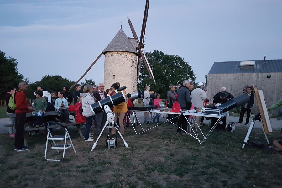 Animation Nuit des etoiles 2017 au Moulin de Pannecé