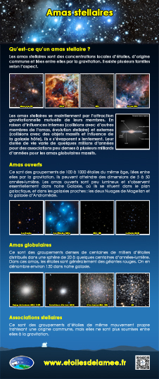 Banderole Amas stellaires