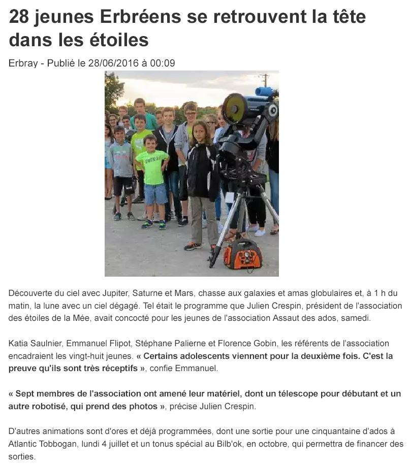 28 jeunes Erbrens se retrouvent la tte dans les toiles